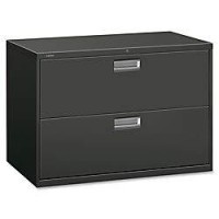 Hon 600 Series Two-Drawer Lateral File, 42W X19-1/4D, Charcoal