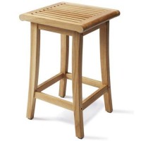 Giva Grade A Teak Wood Outdoor Patio Bar Stool/Chair Whbrbls