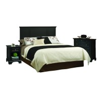 Bedford Black Queen Headboard Nightstand And Chest By Home Styles