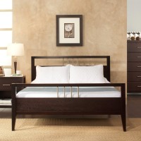 Modus Furniture Solid-Wood Bed, California King, Nevis - Espresso