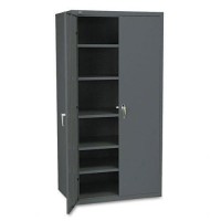 Hon : Assembled High Storage Cabinet, 5 Adjustable Shelves, 36 X 24 X 72, Charcoal -:- Sold As 2 Packs Of - 1 - / - Total Of 2 Each