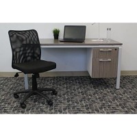 Boss Office Products Budget Mesh Task Chair Without Arms In Black