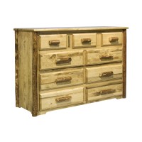 Montana Woodworks Dresser - 9 Drawer Glacier Country Collection