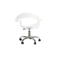 Baxton Studio Kerr Acrylic Swivel Chair