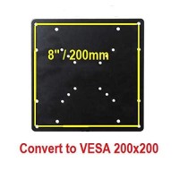Mount Plus 1056 Vesa 200X200 Universal Adapter Plate For Tv Mounts | Convert Vesa 75X75, 100X100 Mount To Fit 200X100, 200X200 Mm Vesa Patterns | Includes Hardware Kit