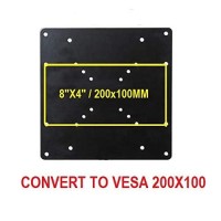 Mount Plus 1056 Vesa 200X200 Universal Adapter Plate For Tv Mounts | Convert Vesa 75X75, 100X100 Mount To Fit 200X100, 200X200 Mm Vesa Patterns | Includes Hardware Kit
