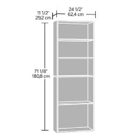 Sauder Beginnings 5-Shelf Bookcase, Cinnamon Cherry Finish