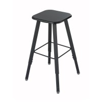 Safco Products 1205Bl Alphabetter Stool For Alphabetter Stand-Up Desk (Sold Separately), Black Frame, Black Seat Classroom And Home School Desk