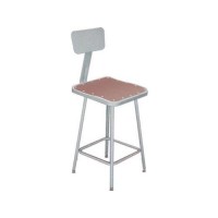 Height Adjustable Stool With Backrest Set Of 2] Size: 30
