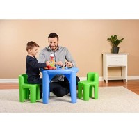 Little Tikes Bright N Bold Table & Chairs, Green/Blue