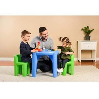 Little Tikes Bright N Bold Table & Chairs, Green/Blue