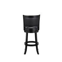 Boraam Augusta Bar Height Swivel Stool, 29-Inch, Black