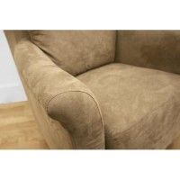 Baxton Studio Marquis Tan Microfiber Club Chair