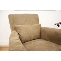 Baxton Studio Marquis Tan Microfiber Club Chair