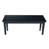 International Concepts Shaker Styled Bench Rta, Black