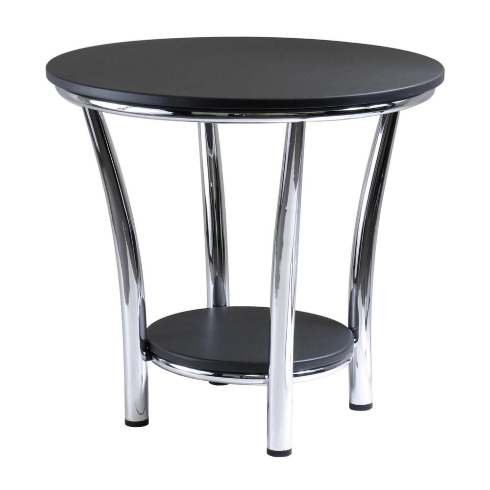Winsome Wood Maya Occasional Table, Blackmetal, 2382 Inches, Modern