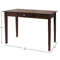 Winsome Wood Rochester Occasional Table, Antique Walnut