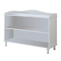 Kings Brand Furniture - White Wood Childrens 2-Shelf Bookcase Display Cabinet