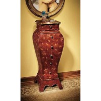 Design Toscano Villandry Wooden Bombe Decorative Storage Cabinet