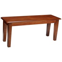 Signature Design By Ashley Berringer 17.5 Inch Rustic Traditional Dining Bench, Brown