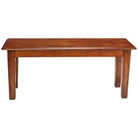 Signature Design By Ashley Berringer 17.5 Inch Rustic Traditional Dining Bench, Brown