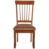 Signature Design By Ashley Berringer 18 Rustic Dining Chair With Cushions, 2 Count, Brown