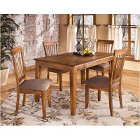 Signature Design By Ashley Berringer 18 Rustic Dining Chair With Cushions, 2 Count, Brown