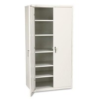 Assembled Storage Cabinet, 36W X 24-1/4D X 71-3/4H, Putty