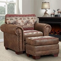 American Furniture Classics Deer Valley Ottoman, Brown
