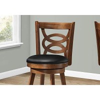 Monarch Specialties I Solid Wood High Swivel Counter Stool, Oak, 39,