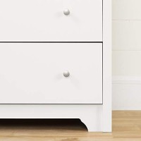 South Shore Vito 6-Drawer Double Dresser, Pure White
