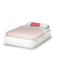 South Shore Spark Mates Bed With 4 Drawers, Full 54-Inch, Pure White