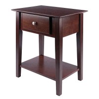 Winsome Wood Shaker Accent Table, Antique Walnut