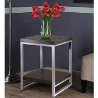 Winsome Wood Jared End Table, Espresso Finish, 18 Inches