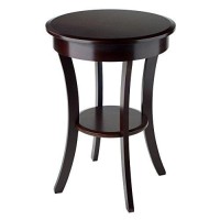 Winsome Wood Sasha Accent Table, Cappuccino(Color May Slightly Vary), 20 In X 20 In X 27 In