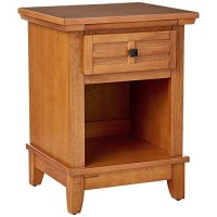 Arts & Crafts Cottage Oak Night Stand By Home Styles