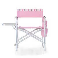 Oniva - A Picnic Time Brand - Sports Chair With Side Table, Beach Chair, Camp Chair For Adults, (Pink)