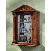 Design Toscano Essex Hall Hardwood Wall Curio Cabinet