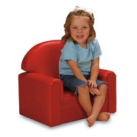 Brand New World Toddler Premium Vinyl Upholstery Chair - Red