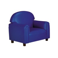 Brand New World Preschool Premium Vinyl Upholstery Chair - Blue