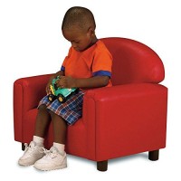 Brand New World Preschool Premium Vinyl Upholstery Chair - Blue