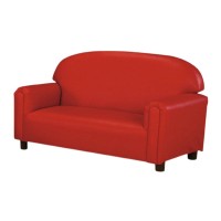 Brand New World Furniture Fpvr100 Preschool Premium Vinyl Upholstery Sofa -Red