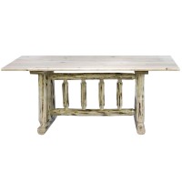 Montana Woodworks Collection Trestle Based Dining Table, Ready To Finish