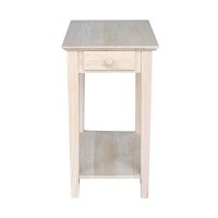 International Concepts Narrow End Table, Unfinished