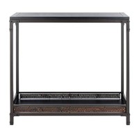 Safavieh American Homes Collection Dinesh Black And Dark Walnut Console Table