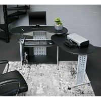 Onespace Regallo Computer Desk, Black
