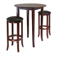 Winsome Wood Fiona Round 3Pc High/Pub Table Set