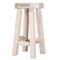 Montana Woodworks Homestead Collection Backless Barstool, Ready To Finish