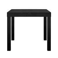 Ameriwood Home Parsons Modern End Table, Black 20 In X 20 In X 177 In (D X W X H)