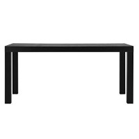 Ameriwood Home Parsons Modern Coffee Table, Black, 19 In X 39 In X 18 In (D X W X H)